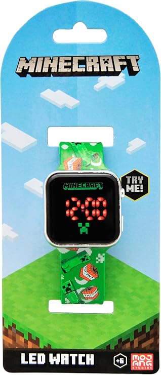 Minecraft Orologio Digitale Led