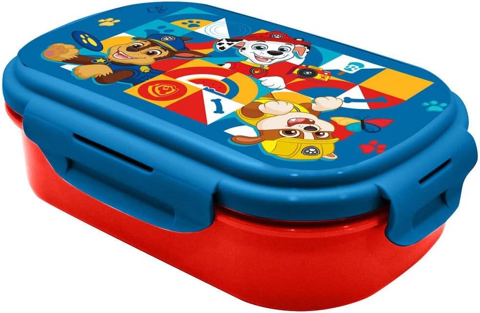 Paw Patrol Box Porta Merendina Con Posate