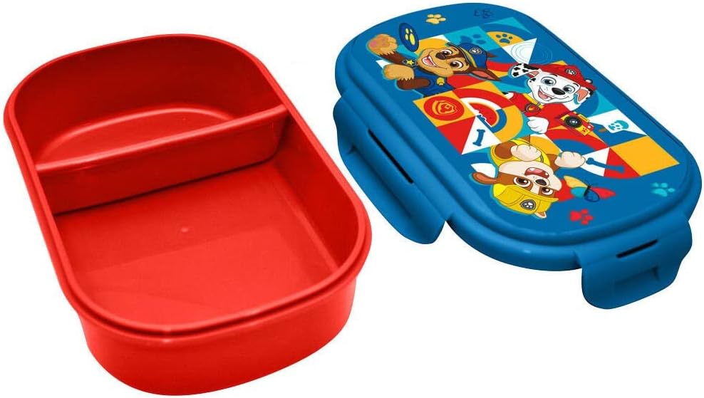 Paw Patrol Box Porta Merendina Con Posate
