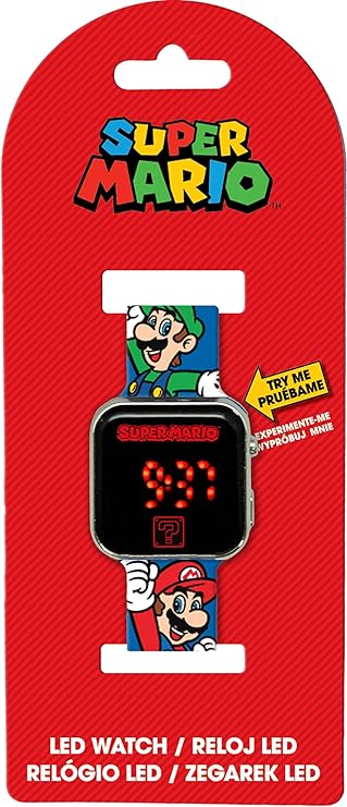Super Mario Orologio Digitale Led