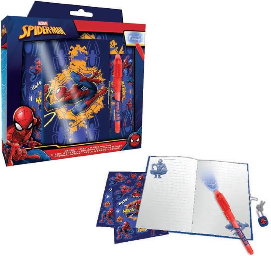 Diario Con Penna Magica Spiderman KIDS