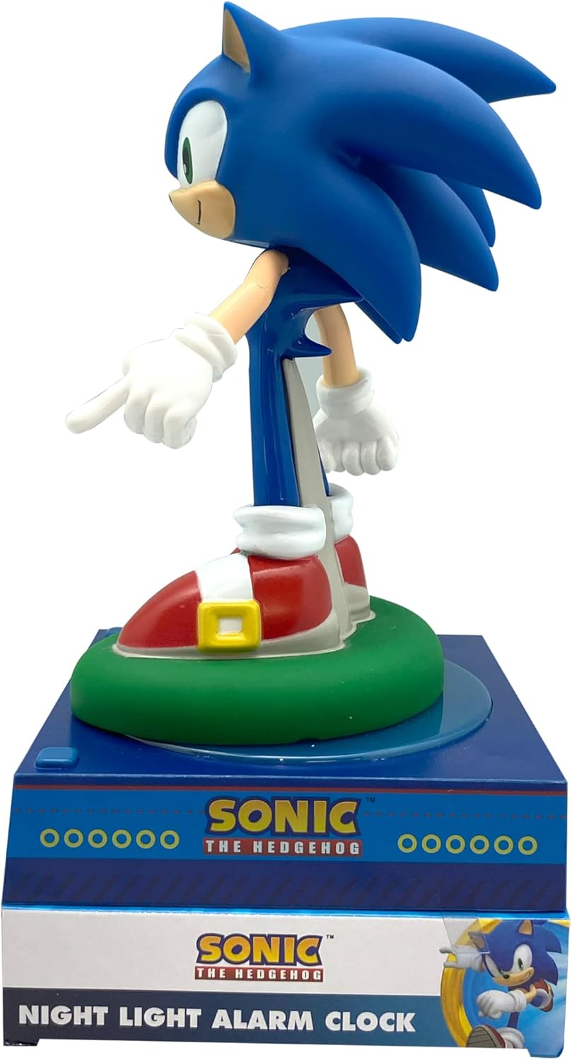 SONIC LAMPADA 3D Con Sveglia E Data