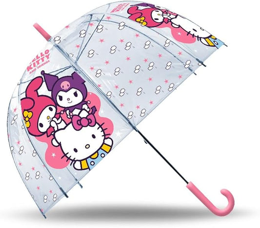 Ombrello Trasparente 46 Cm Hello Kitty & Friends