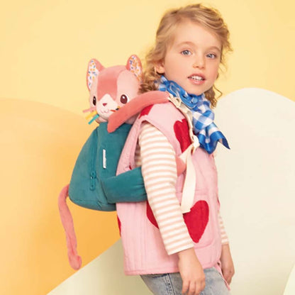 Zaino morbido a forma di gatto JEANNE - Lilliputiens