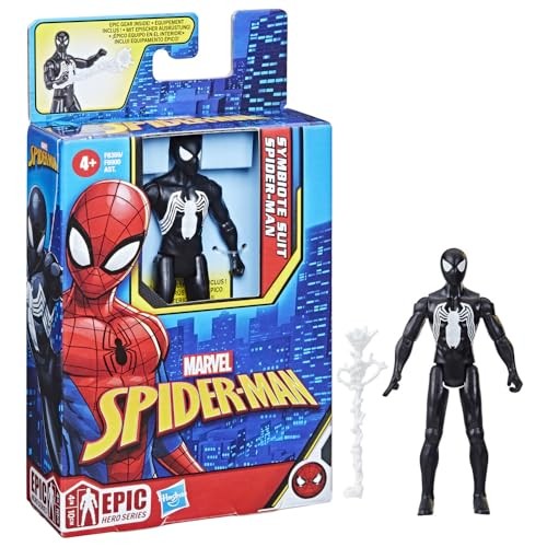 Marvel Symbiote Suit Spider-Man Action Figure 4 - Giocattolo