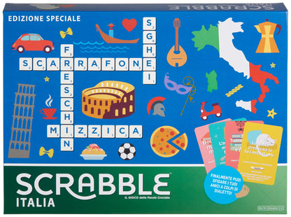 Mattel Scrabble Italia - Gioco Tavolo 2-4 Giocatori