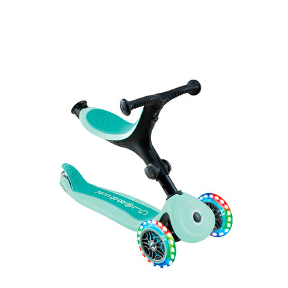 Globber - GoUp Active Lights 360° - Mint-Dark Mint MONOPATTINO