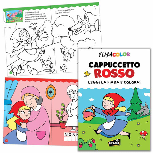 Fiaba Color Cappuccetto Rosso – Leggi e Colora - libro da colorare HEADU - EAN 9788832283204