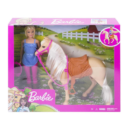 Mattel FXH13 Barbie Playset Bambola e Cavallo