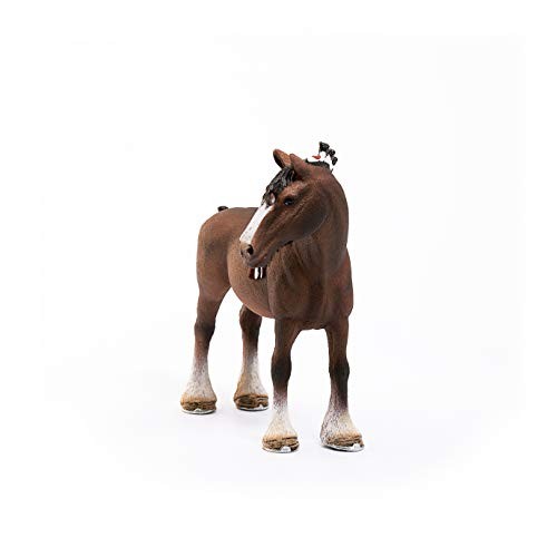 Schleich Farm World Castrone Clydesdale Statuina Plastica 3-8 Anni