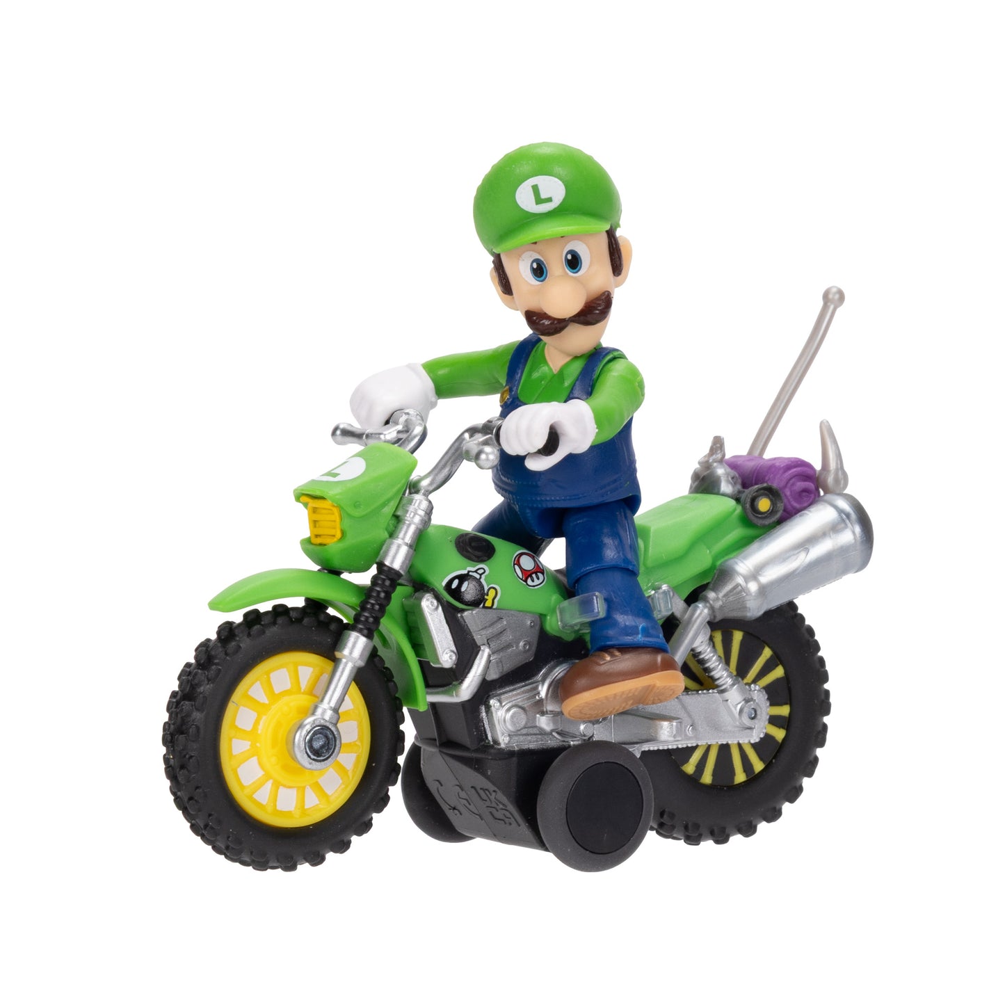 JAKKS Pacific Luigi Motocicletta Riavvolgimento Super Mario Galaxy Multicolore