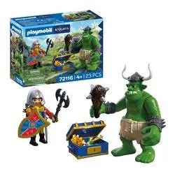 PLAYMOBIL 72116 Troll Con Tesoro Dei Cavalieri Del Leone