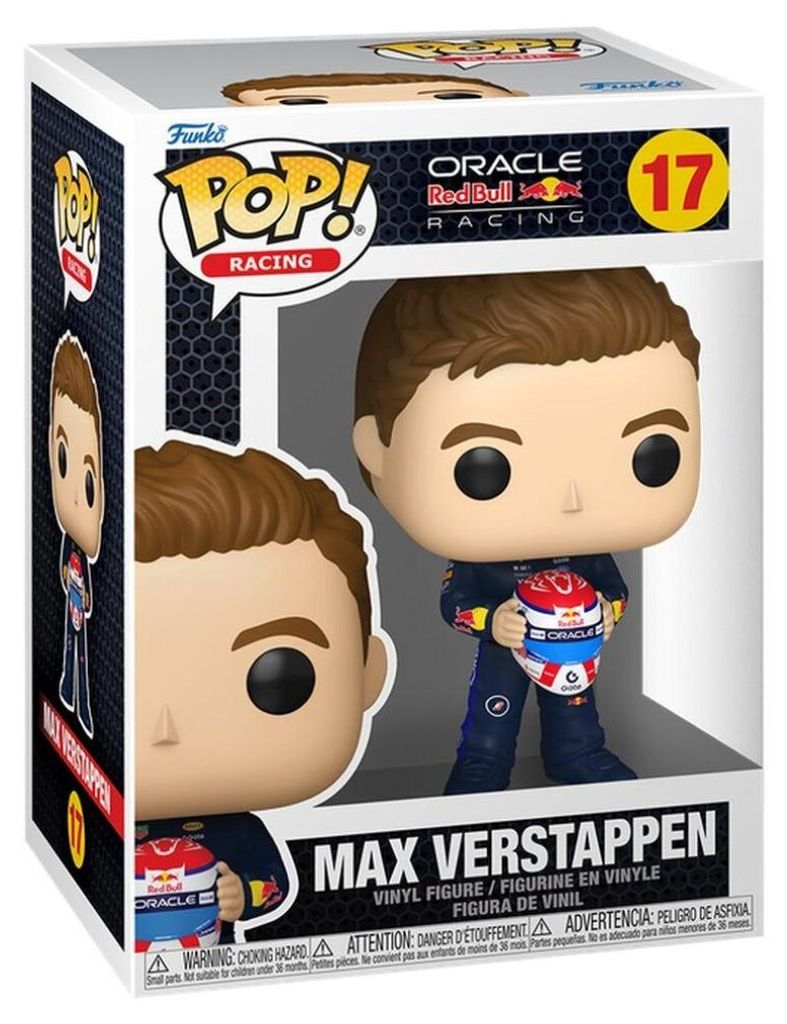 Funko Pop Racing Max Verstappen Red Bull - Casco in Mano N. 17 - 0889698936972