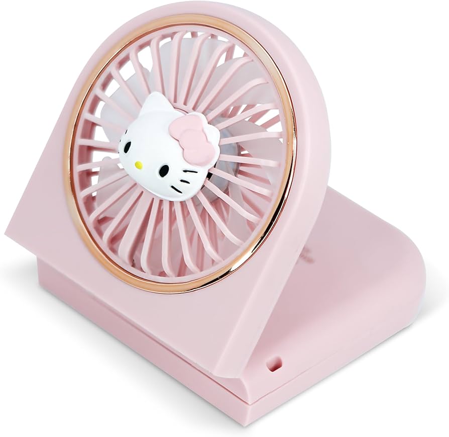 I-Total Mini Ventilatore Portatile Ricaricabile Rosa