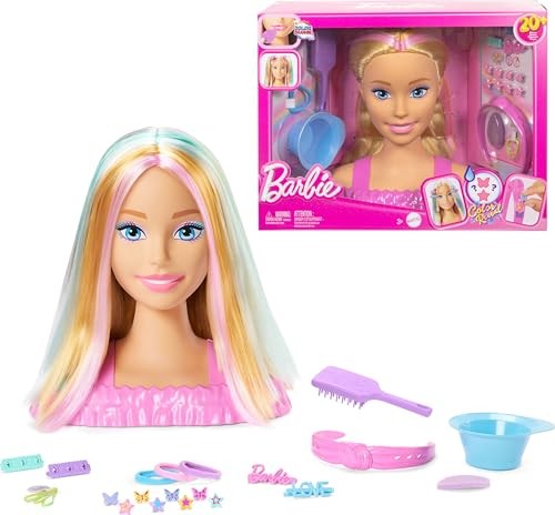 Barbie Styling Head Bionda Con 20+ Accessori Per Acconciature