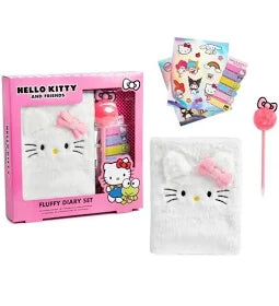 Hello Kitty Fluffy Diary Con Penna - Design Assortito