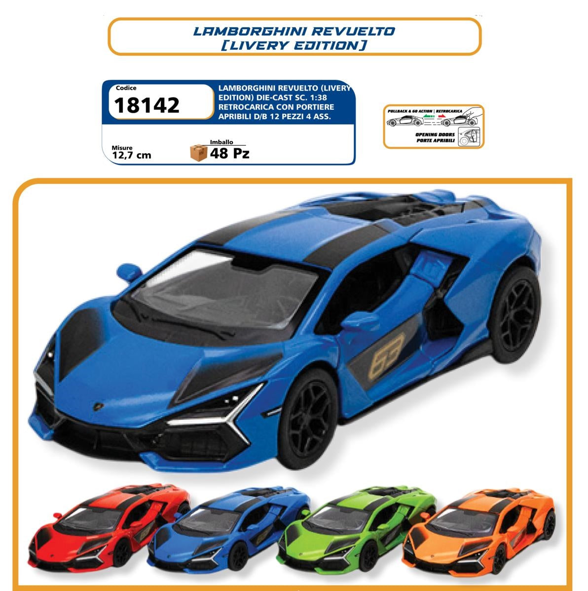 Easy Toys Auto Lamborghini Revuelto 1/38 R/Car 12