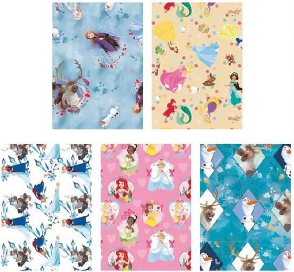 Rotolo carta regalo Disney Princess 70 × 200 cm - assortito