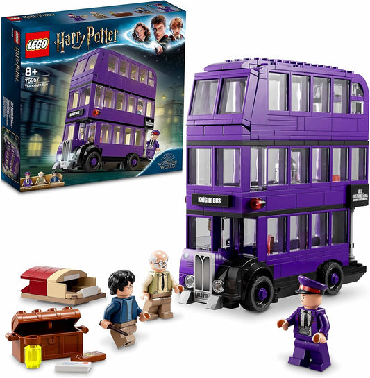 LEGO Harry Potter Nottetempo, Set da Collezione con Autobus Giocattolo a 3 Piani con Minifigure, 75957