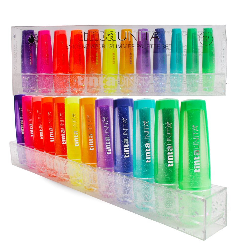 Tinta Unita Basetta 6 Evidenziatori Glimmer Fluo