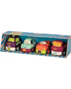 B. Toys Wheeels - Set 4 Macchinine Morbide per Neonati