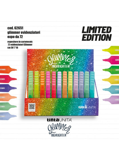 Tinta Unita Basetta 6 Evidenziatori Glimmer Fluo