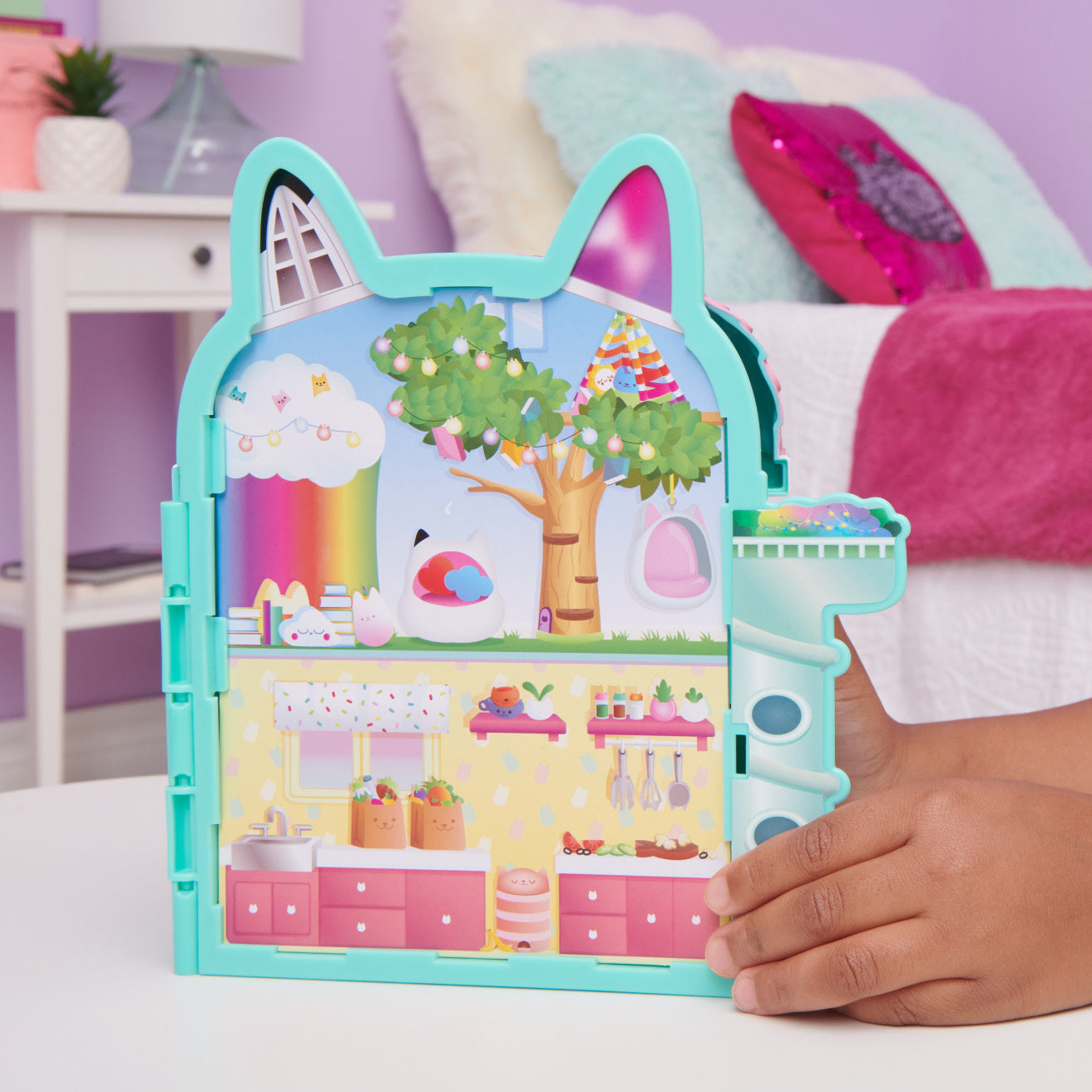 Spin Master Gabby's Dollhouse - Mini Casa 2 Stanze Multicolore