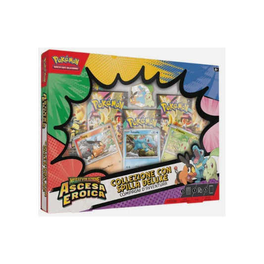 Megaevoluzione: Ascesa Eroica - Collezione con Spilla Deluxe - Compagni d'Avventura (ITA) pokemon