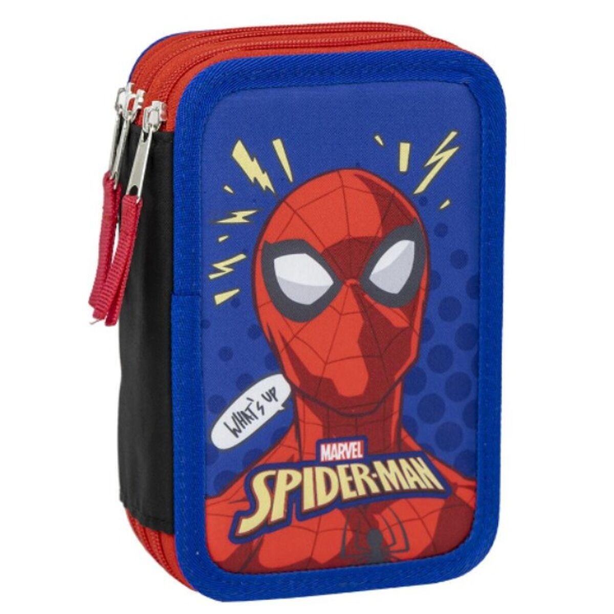 Cerda Spiderman Astuccio 3 Scomparti Blu 19,5 cm Poliestere