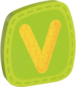Spielwaren Holzbuchstabe V