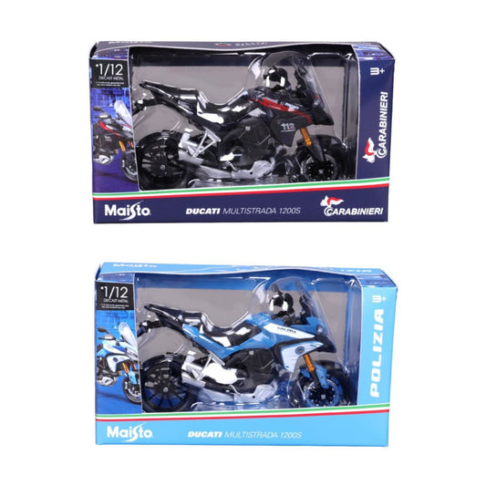Moto Ducati Multistrada Polizia  1:12 maisto