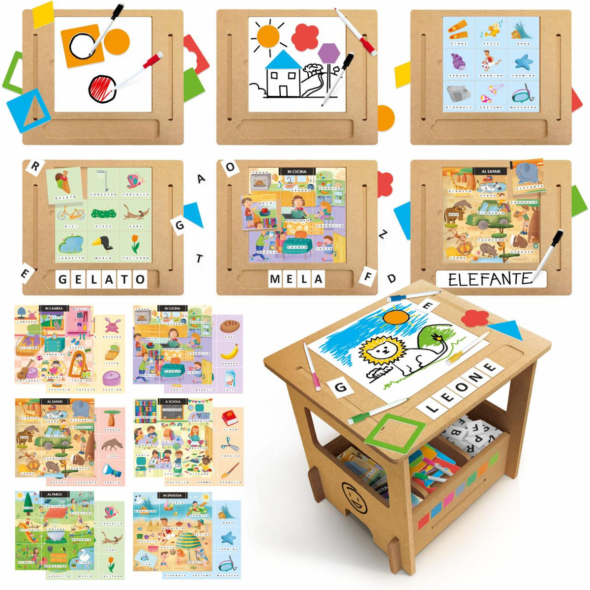 Banchetto Legno Scuola di Scrittura - immagine 4
