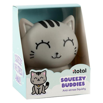 i-Total Antistress Squishy Grey Cat