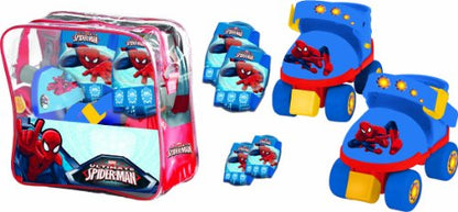 Set Pattini a Rotelle + Protezioni Spiderman