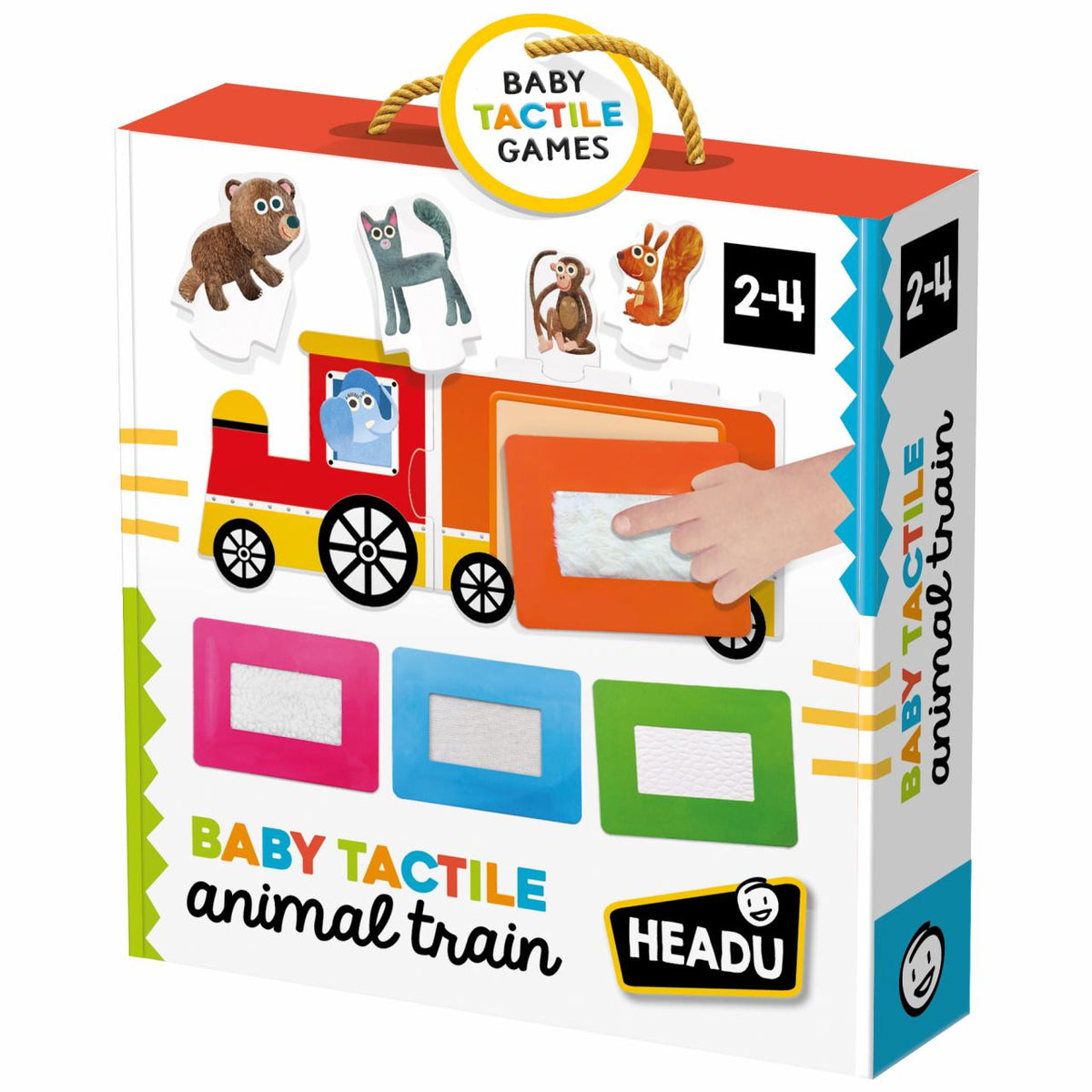 Tactile Baby Animal Train - HEADU