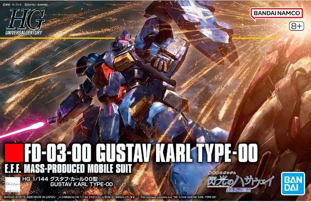Bandai HGUC Gustav Karl Type-00 Gundam model kit 1:144
