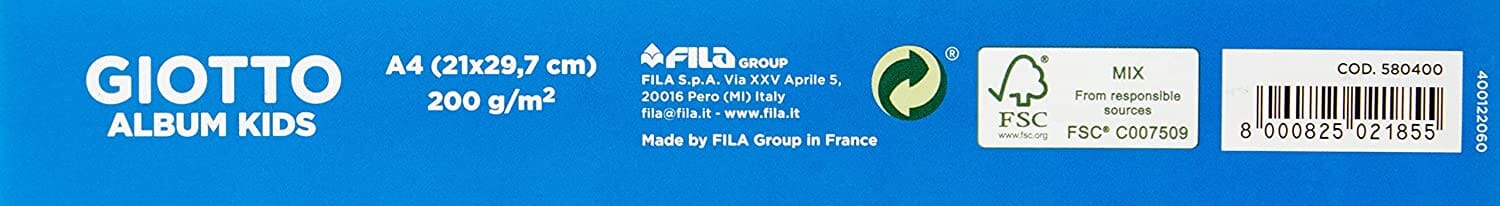 Album Kids A4 20 Fogli Pittura FILA - toysvaldichiana.it