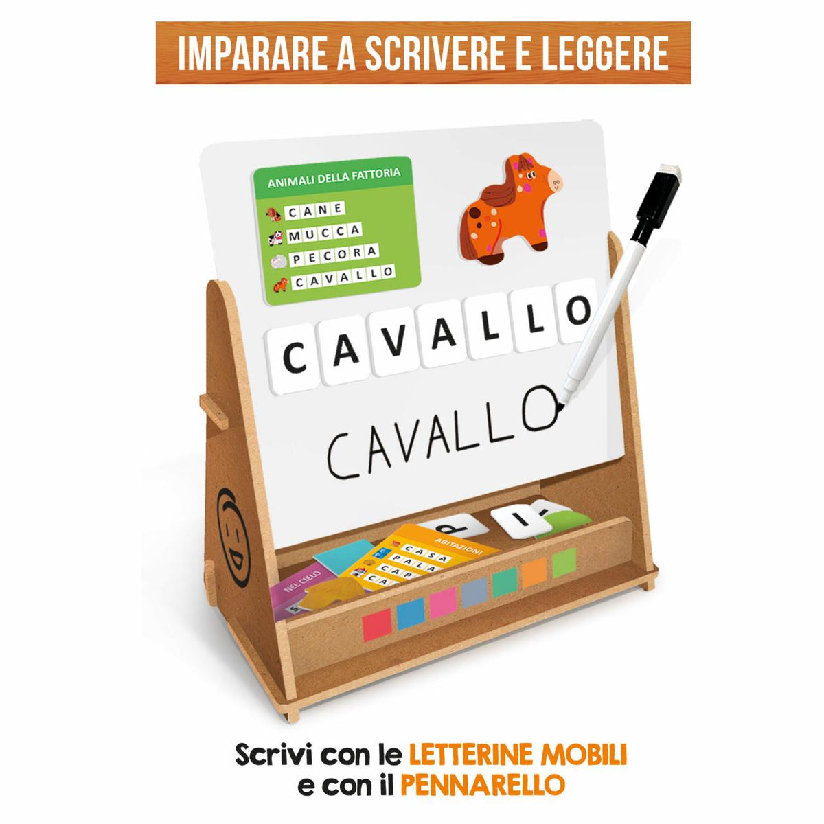 Lavagna Didattica Magnetica in Legno - immagine 4
