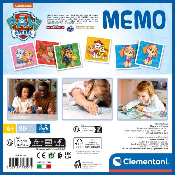 Clementoni Memo Paw Patrol