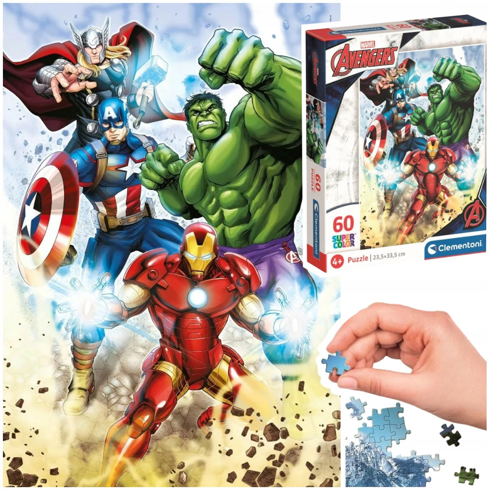 Clementoni Puzzle 60 Pezzi - Avenger eta 4+