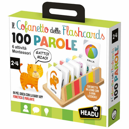 Cofanetto Flashcards 100 Parole Montessori - HEADU