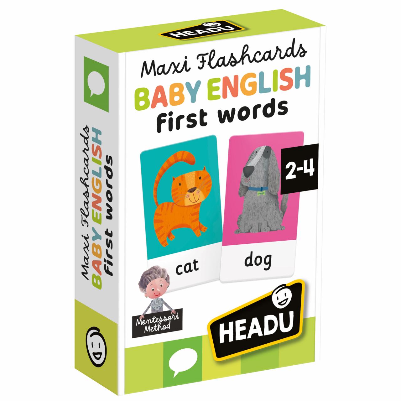 Maxi Flashcards Montessori Baby Headu 2-4 anni