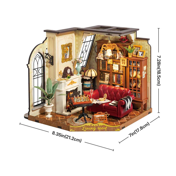 Catherine's Living Room (DG175) Miniature Robotime
