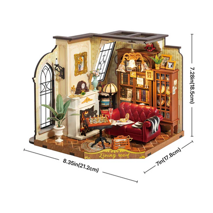 Catherine's Living Room (DG175) Miniature Robotime