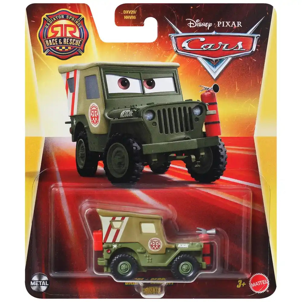 Mattel Cars Sarge Disney Cars Character Car – Sarge race and Rescue