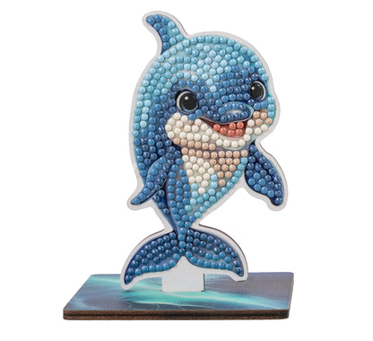 Crystal Art Buddies - Delfino Kit Diamond Painting Wildlife 6+ Anni