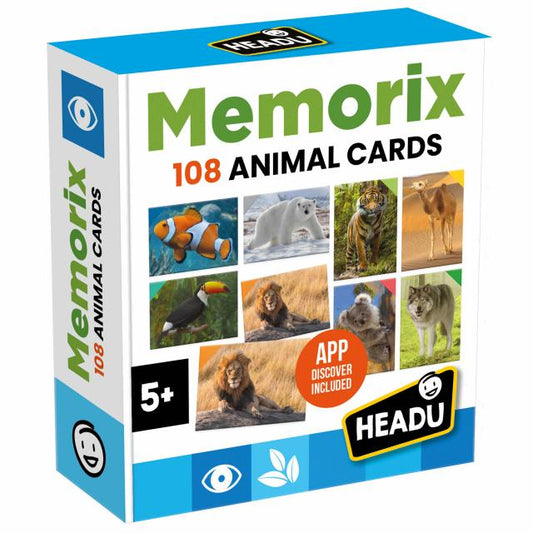 Memorix 108 Animal Cards Headu 5 ANNI +
