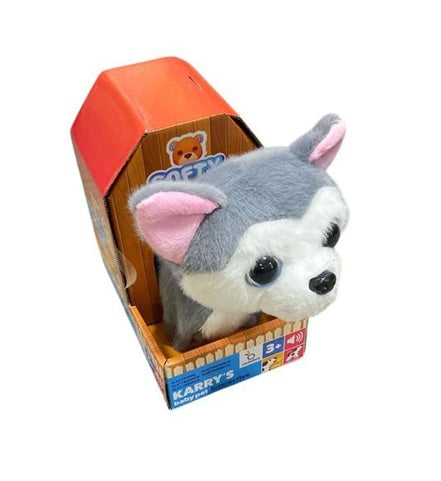 Animali peluche interattivi, Cane o Gatto modelli assortiti- Camminano con verso