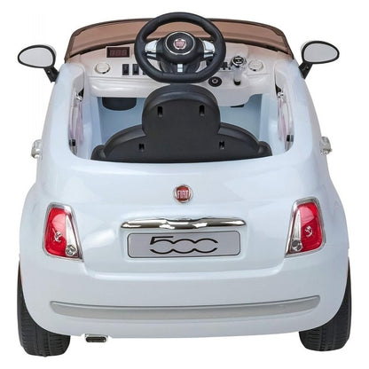 Macchina Elettrica Fiat 500 bianca  12v 4,5ah 110x58,4x53cm