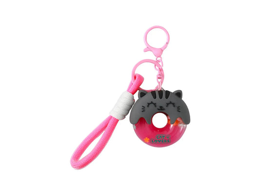 I Total Portachiavi Donut Grey Cat